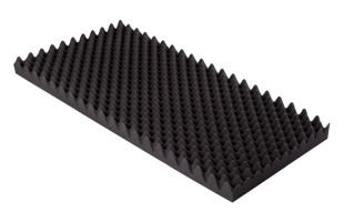 Akustik Noppenschaumstoff MicroPor 100 x 50 x 7cm anthrazit - Schaumstoff in Bestqualität