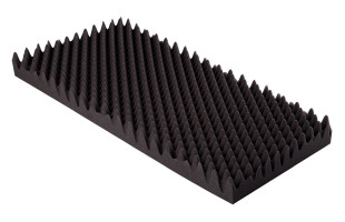 Akustik Noppenschaumstoff MicroPor 100 x 50 x 9cm anthrazit - Schaumstoff in Bestqualität