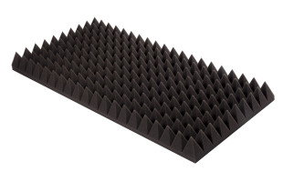 Pyramidenschaumstoff Eco-Line 100 x 50 x 10cm anthrazit - Eco Pyramidenschaum
