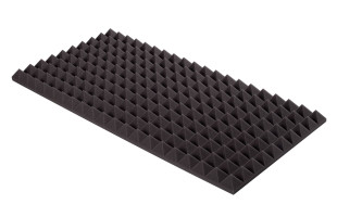 Pyramidenschaumstoff Eco-Line 100 x 50 x 5cm anthrazit - Eco Pyramidenschaum
