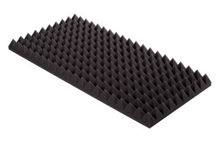 Pyramidenschaumstoff Eco-Line 100 x 50 x 7cm anthrazit - Eco Pyramidenschaum