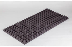 Akustik Pyramidenschaumstoff MicroPor 100 x 50 x 5cm anthrazit - Schaumstoff in Bestqualität