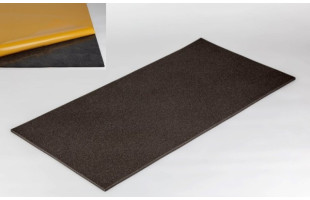 Hochwertiger Planer Schaumstoff MicroPor 100 x 50 x 1cm anthrazit,klebend - Schallschutzplatte