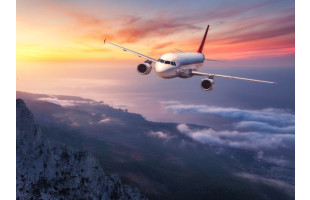 Akustikbild Flugzeug über den Wolken - fern