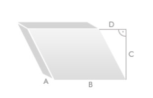 Schaumstoff Parallelogramm