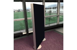 Raumtrenner bzw. Stellwand 160cm x 100cm Camira YS009 schwarz