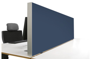 Tischabtrennung 100cm x 50cm x 4,5cm inkl. Alurahmen - Camira® Stoff YS004