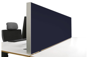 Tischabtrennung 100cm x 50cm x 4,5cm inkl. Alurahmen - Camira® Stoff YS024