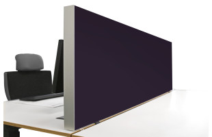 Tischabtrennung 100cm x 50cm x 4,5cm inkl. Alurahmen - Camira® Stoff YS084
