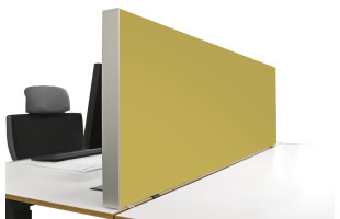 Tischabtrennung 100cm x 50cm x 4,5cm inkl. Alurahmen - Camira® Stoff YS096