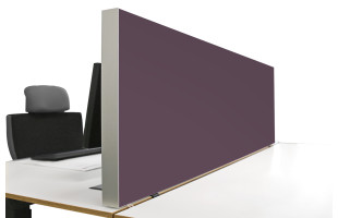 Tischabtrennung 100cm x 50cm x 4,5cm inkl. Alurahmen - Camira® Stoff YS102
