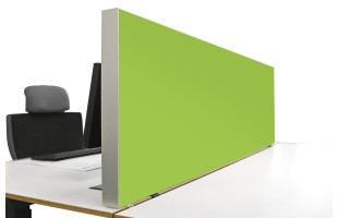 Tischabtrennung 100cm x 50cm x 4,5cm inkl. Alurahmen - Camira® Stoff YS156