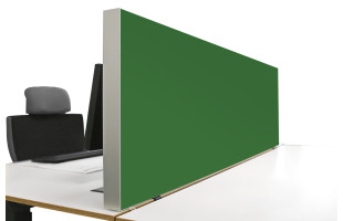 Tischabtrennung 100cm x 50cm x 4,5cm inkl. Alurahmen - Camira® Stoff YS159