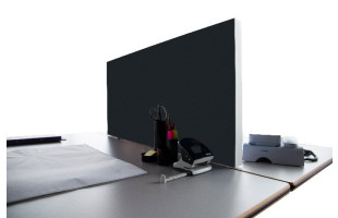 Tischabtrennung 100cm x 50cm x 4,5cm inkl. Alurahmen - Camira® Stoff YS172