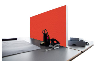 Tischabtrennung 100cm x 50cm x 4,5cm inkl. Alurahmen - Camira® Stoff YS168