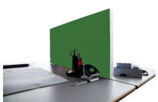 Tischabtrennung 100cm x 50cm x 4,5cm inkl. Alurahmen - Camira® Stoff YS159