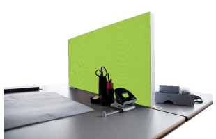 Tischabtrennung 100cm x 50cm x 4,5cm inkl. Alurahmen - Camira® Stoff YS156