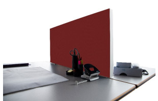 Tischabtrennung 100cm x 50cm x 4,5cm inkl. Alurahmen - Camira® Stoff YS136