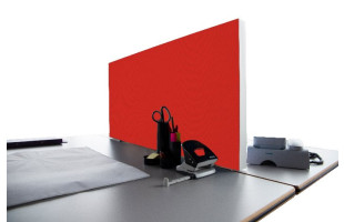 Tischabtrennung 100cm x 50cm x 4,5cm inkl. Alurahmen - Camira® Stoff YS105