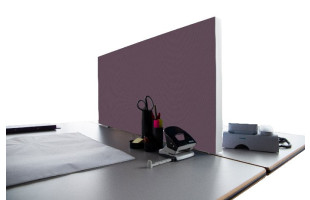 Tischabtrennung 100cm x 50cm x 4,5cm inkl. Alurahmen - Camira® Stoff YS102