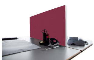 Tischabtrennung 100cm x 50cm x 4,5cm inkl. Alurahmen - Camira® Stoff YS101