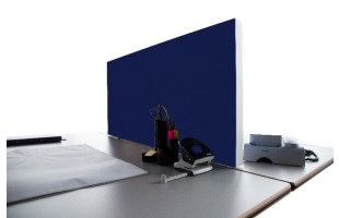 Tischabtrennung 100cm x 50cm x 4,5cm inkl. Alurahmen - Camira® Stoff YS100