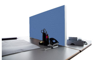 Tischabtrennung 100cm x 50cm x 4,5cm inkl. Alurahmen - Camira® Stoff YS097