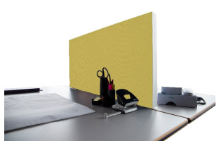 Tischabtrennung 100cm x 50cm x 4,5cm inkl. Alurahmen - Camira® Stoff YS096