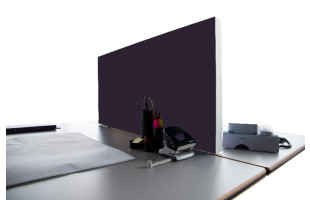 Tischabtrennung 100cm x 50cm x 4,5cm inkl. Alurahmen - Camira® Stoff YS084