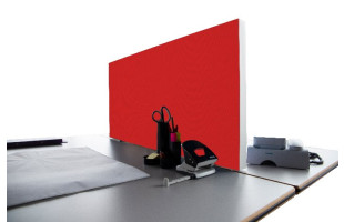 Tischabtrennung 100cm x 50cm x 4,5cm inkl. Alurahmen - Camira® Stoff YS079