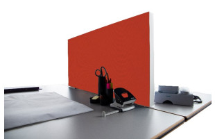 Tischabtrennung 100cm x 50cm x 4,5cm inkl. Alurahmen - Camira® Stoff YS076
