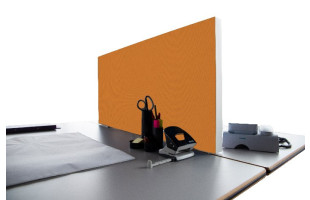 Tischabtrennung 100cm x 50cm x 4,5cm inkl. Alurahmen - Camira® Stoff YS072