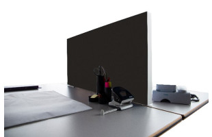 Tischabtrennung 100cm x 50cm x 4,5cm inkl. Alurahmen - Camira® Stoff YS046