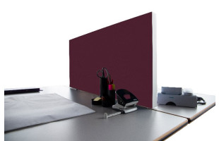 Tischabtrennung 100cm x 50cm x 4,5cm inkl. Alurahmen - Camira® Stoff YS030