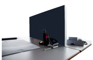 Tischabtrennung 100cm x 50cm x 4,5cm inkl. Alurahmen - Camira® Stoff YS026
