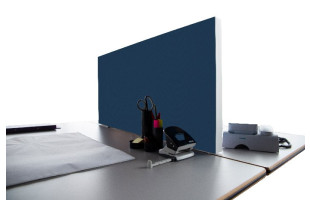 Tischabtrennung 100cm x 50cm x 4,5cm inkl. Alurahmen - Camira® Stoff YS005